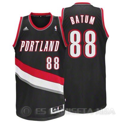 Camiseta Batum #88 Portland Trail Blazers Negro - Haga un click en la imagen para cerrar